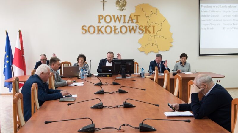 XXXVIII Sesja Rady Powiatu Sokołowskiego