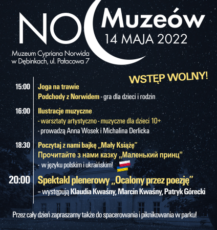 Noc Muzeów 2022 – program wydarzenia