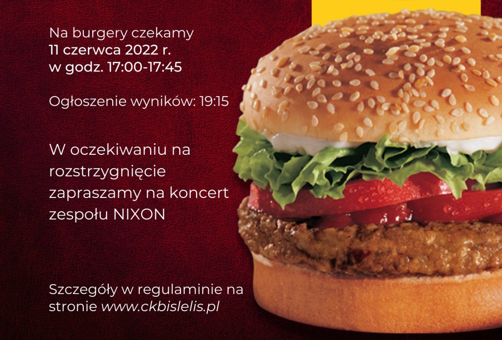 Konkurs Kulinarny Kurp Burger – 2 edycja￼