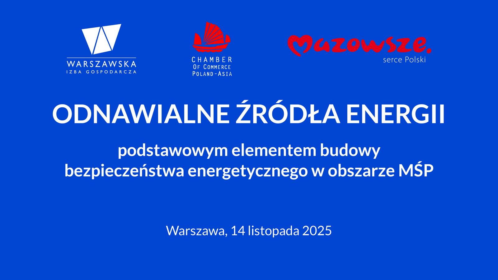 Konferencja WIG: Jak odnawialne źródła energii chronią polskie firmy?